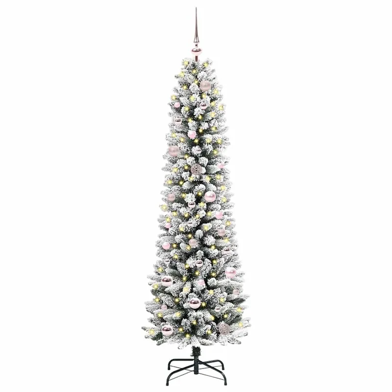 Árbol de Navidad artificial con 150 LED verde y 150 cm - Decoración