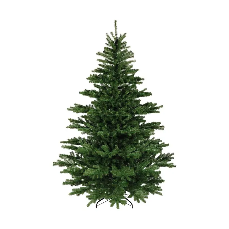 Árbol de Navidad de efectos reales 120x120 h150 cm, Verde - Decoración