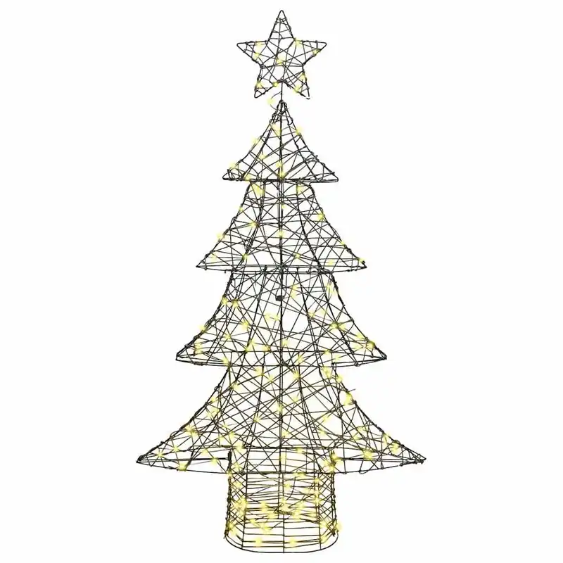 Árbol de Navidad - Árbol navideño con 160 LED cálido 150 cm Ratán
