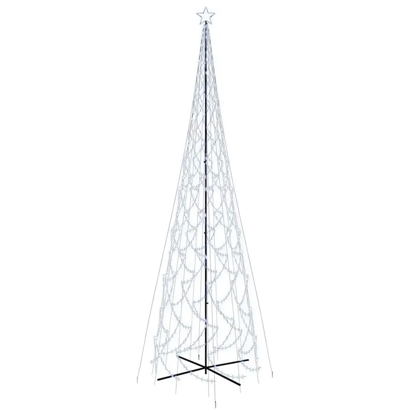 Árbol de Navidad - Árbol navideño cónico 3000 LED blanco frío 230x800 cm