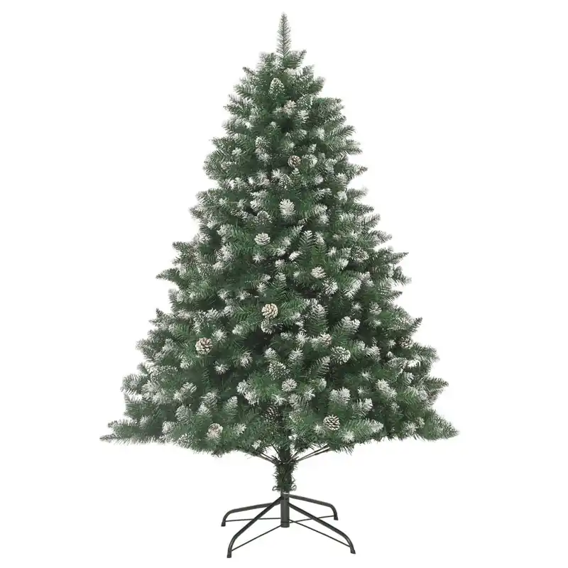 Árbol de Navidad - Árbol navideño artificial con soporte PVC 210 cm