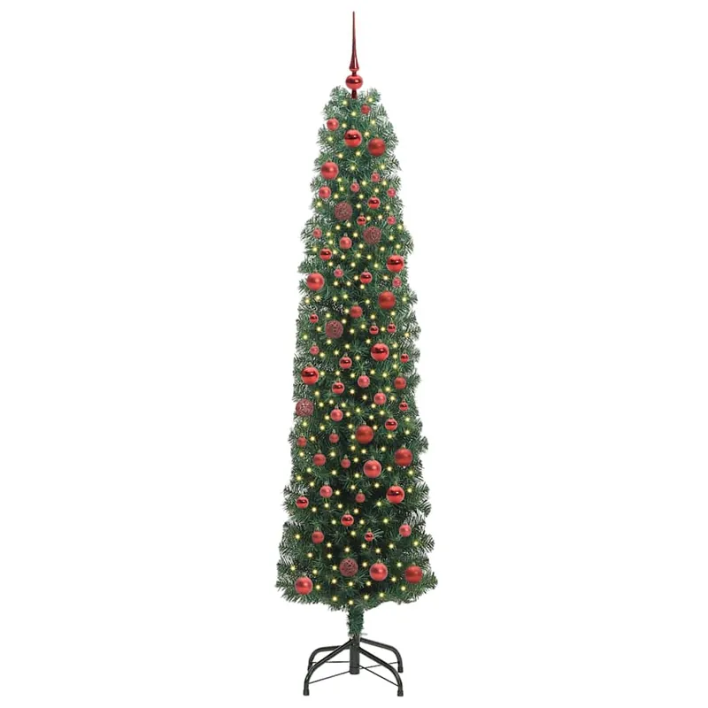 Árbol de Navidad - Árbol navideño artificial Verde 180 cm PVC, Acero y Plástico