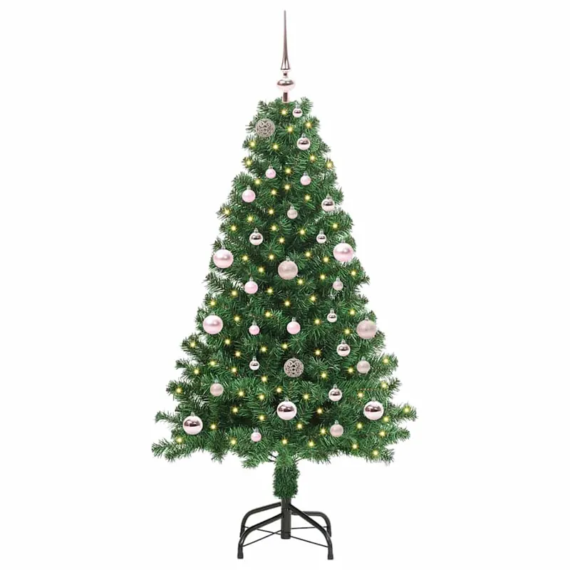 Árbol de Navidad - Árbol navideño artificial Verde 150 cm PVC y Acero y Plástico