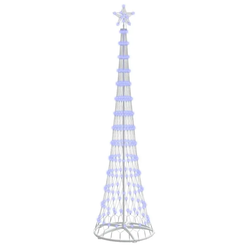 Árbol de Navidad - Árbol navideño LED con 290 LED Azul 70 x 70 x 250 cm Metal
