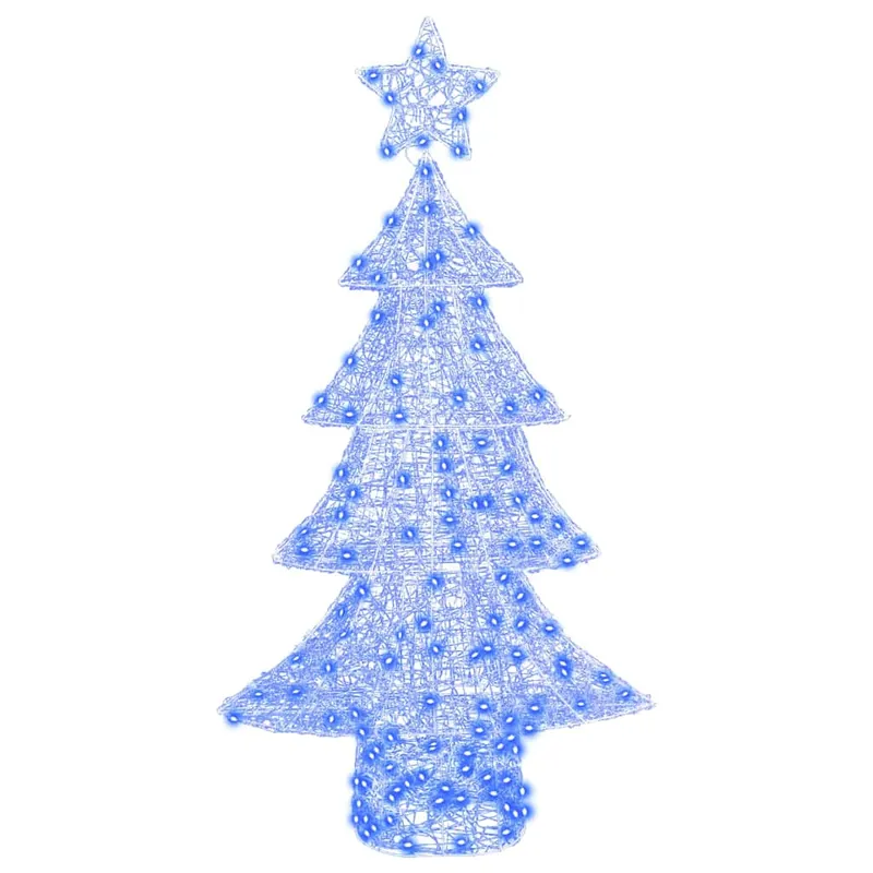 Árbol de Navidad - Árbol navideño con 160 LED Azul 150 cm Acrílico
