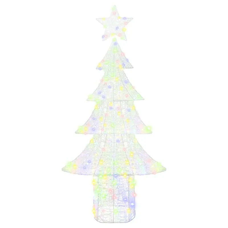 Árbol de Navidad - Árbol navideño con 240 LED Multicolor 180 cm Acrílico