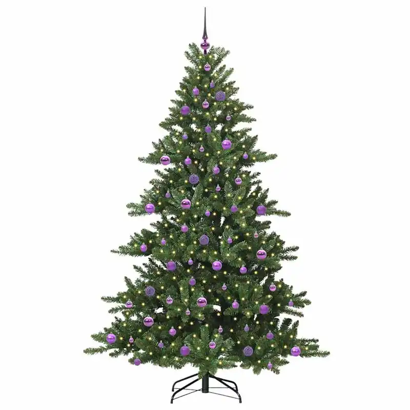 Árbol de Navidad - Árbol navideño artificial con ramas articuladas 210 cm PVC