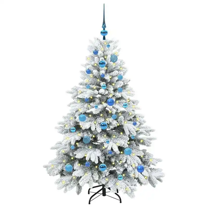 Árbol de Navidad - Árbol navideño artificial con 150 LED Verde 150 cm PE y PVC