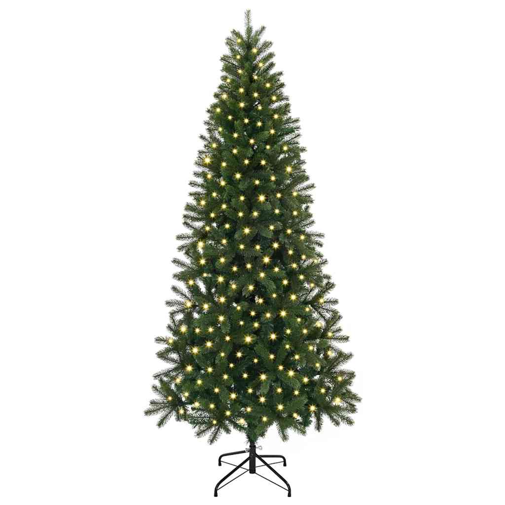 Árbol de Navidad - Árbol navideño artificial con 300 LED Verde 180 cm PE y PVC