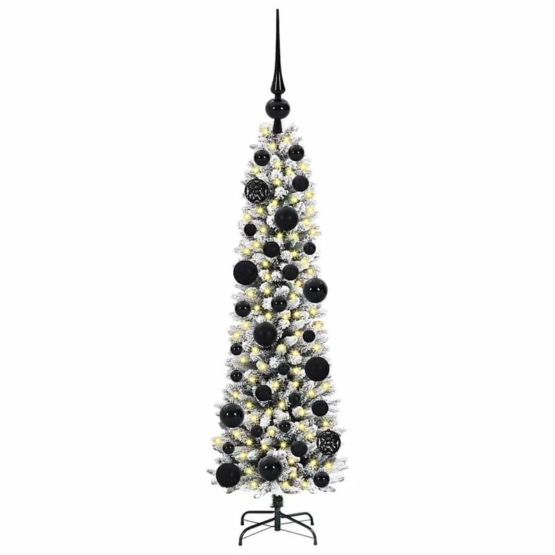 Árbol de Navidad - Árbol navideño artificial con 150 LED verde y 120 cm