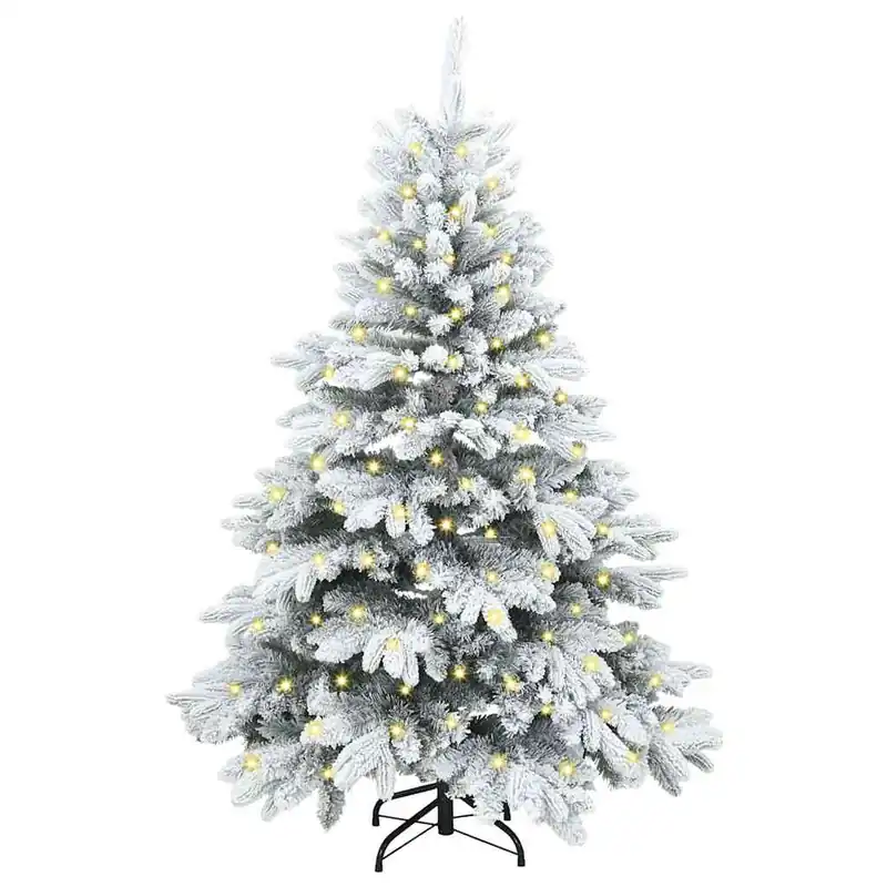 Árbol de Navidad - Árbol navideño artificial con 150 LED Verde 150 cm PE y PVC