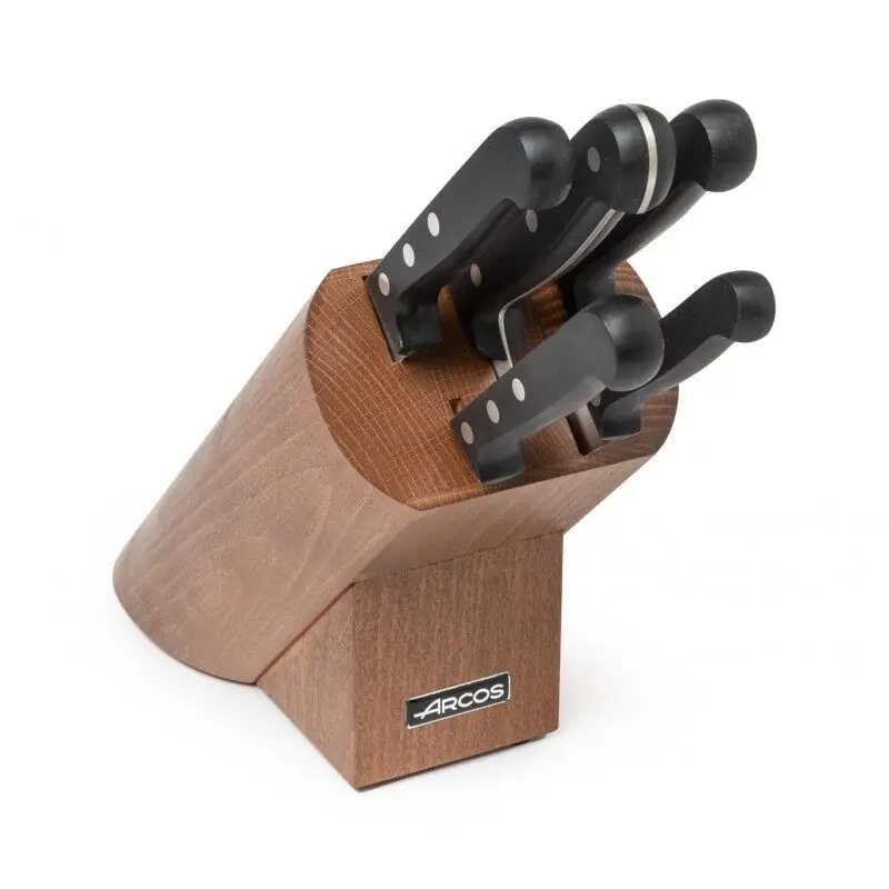 Arcos Juego cocina 5 piezas. Serie Universal + Taco. Madera/Negro