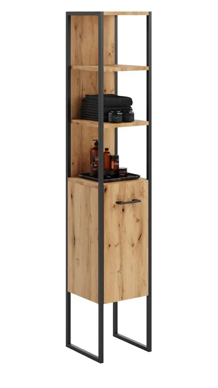 Armário Alto AURA HC33 1D 33x33x180 Madera - Baño