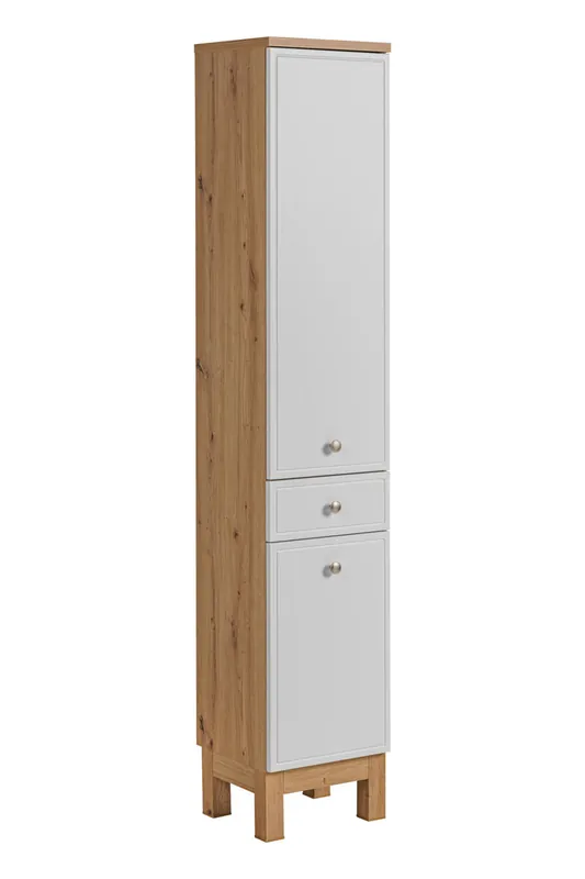 Armario Alto SAMOA HC35 2D1D 35x33x186 Blanco - Baño