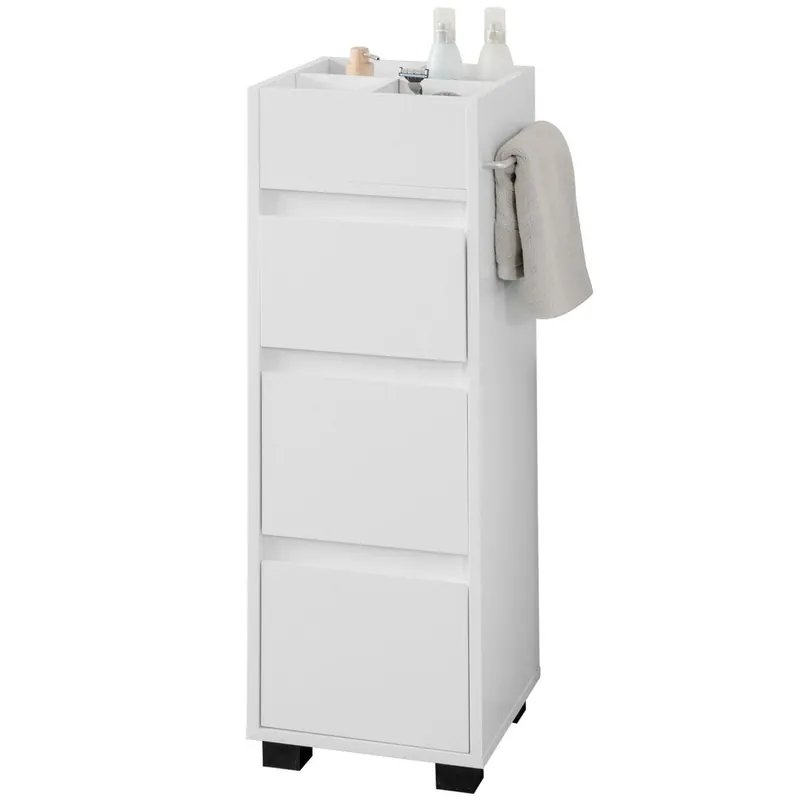 Armario Auxiliar Baño con 3 cajones BZR29-W SoBuy ES