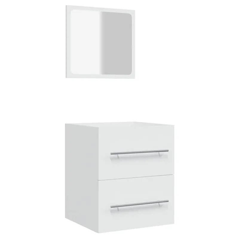 vidaXL Armario de baño con espejo blanco 41x38,5x48 cm
