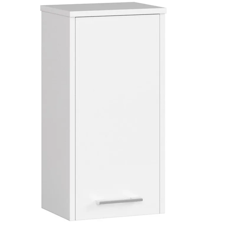 Armario colgante de baño pequeño AKORD FIN Roble Artisan 30 cm 1 puerta frente en color Blanco 2 estantes 30x22,5x60 cm