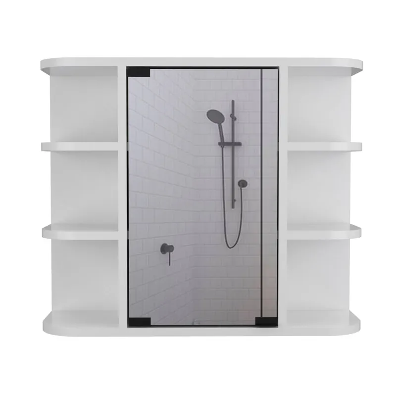 Armario de Pared para Baño Milán, 49.9872 CM AL X 59.9948 CM AN X 18.9992 CM P , Blanco Nevado