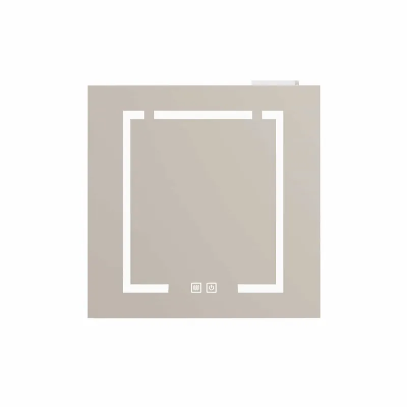 Armario espejo LED 60 cm - con almacenamiento para baño, salón y dormitorio - blanco