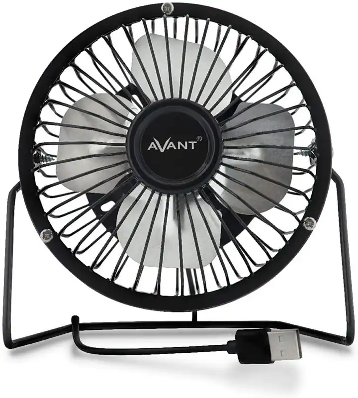 Avant Ventilador USB | Ventilador silencioso de sobremesa Ventilador USB silencioso | Cable de 1 metro incluido | 15Cm 3 watios - Electrodomésticos