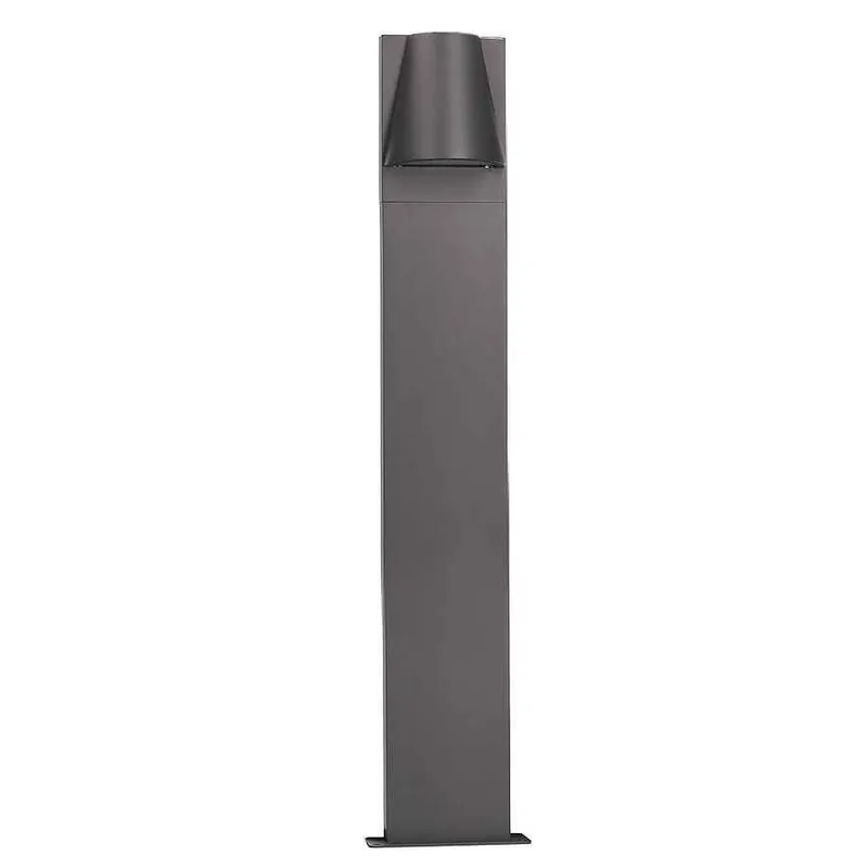 baliza para exterior aluminio color gris serie kala 17.5cm - Decoración