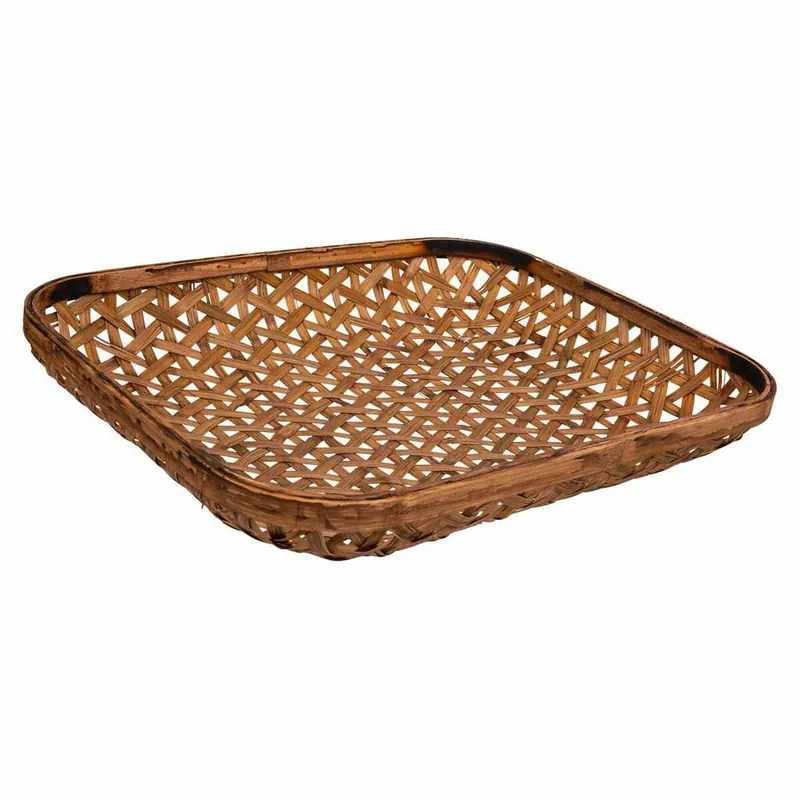 Bandeja Alexandra House Living Marrón claro Bambú 33 x 7 x 54 cm - Cocina