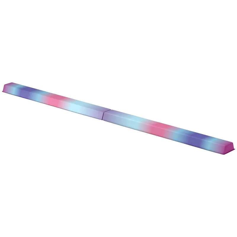 SPORTNOW Barra de Equilibrio Gimnasia Plegable 236 cm, Barra de Gimnasia Artística con Base Antideslizante, Viga de Equilibrio para Niños, Principiantes, Gimnastas Profesionales, Entrenamiento en Casa - Deporte