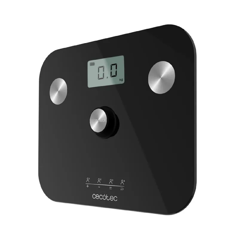 Báscula de baño Surface Precision EcoPower 10100 Full Healthy White Cecotec pantalla LCD blanco - Electrodomésticos