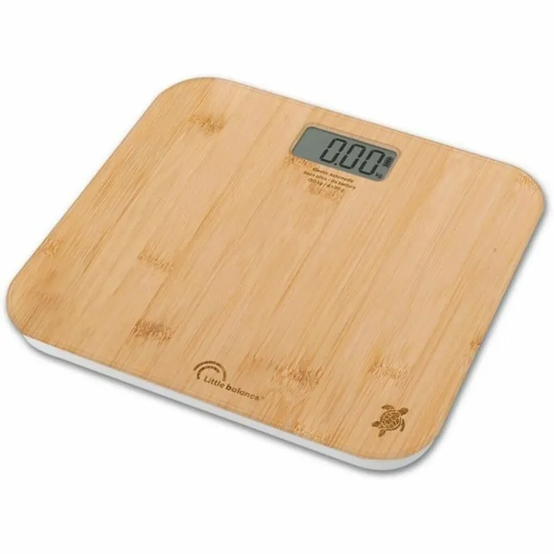 Báscula Digital de Baño Little Balance Automática Kinetic Bambú - Electrodomésticos
