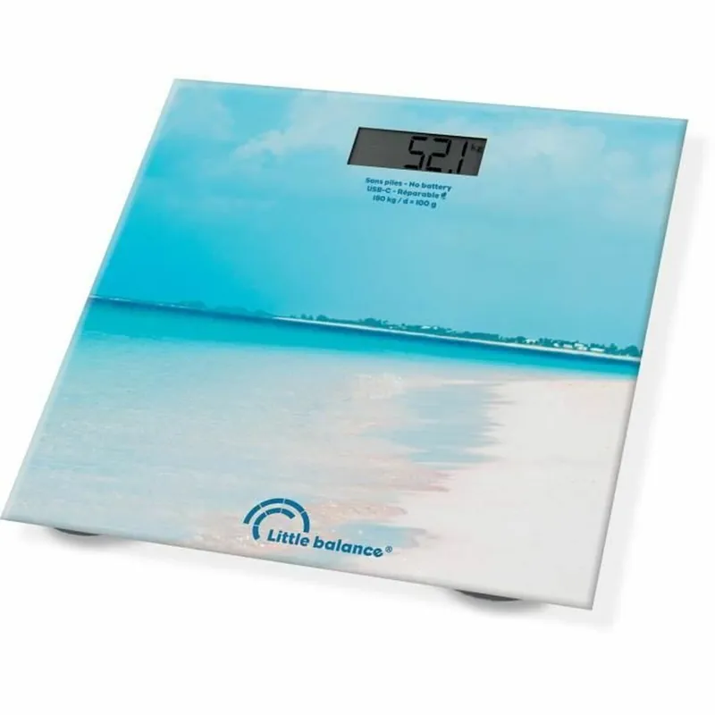 Báscula Digital de Baño Little Balance Caribe Azul - Electrodomésticos