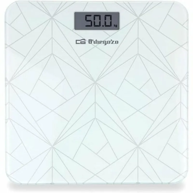 Báscula Digital de Baño Orbegozo PB 2218 Blanco Vidrio - Electrodomésticos