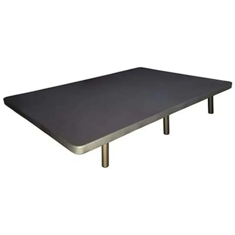 Base Tapizada Gris Marengo 5 Refuerzos Transversales 6cm (90x190 cm) Sin Patas - Descanso