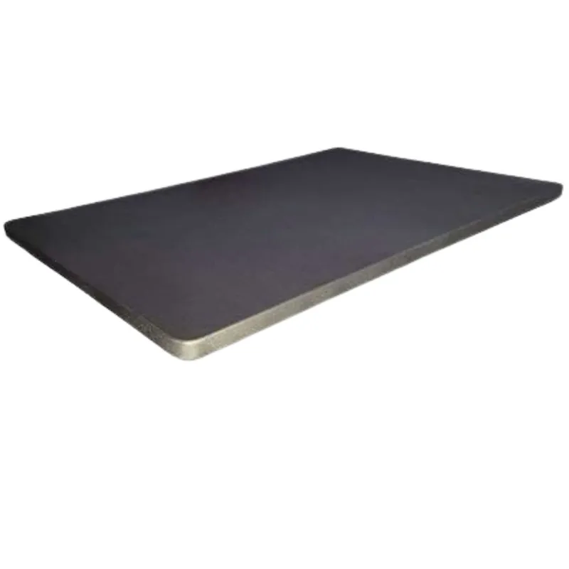 Base Tapizada Gris Marengo 5 Refuerzos Transversales, Tubo 40x30 mm, Tejido 3D Transpirable, 6cm Grosor (135x190, Sin Patas) - Descanso