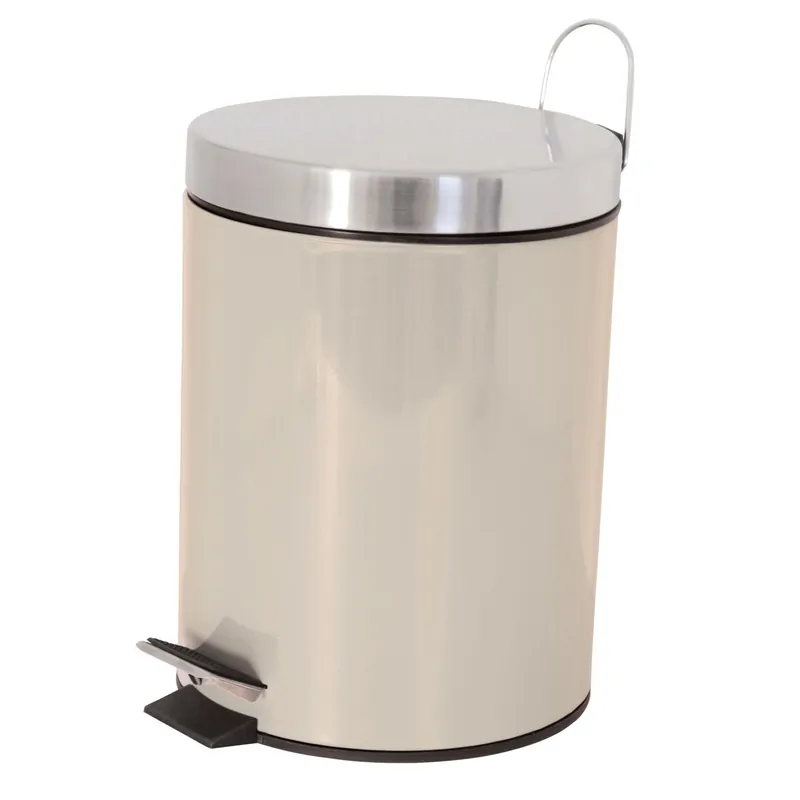 Basura Metal 3L Wave Gris - Baño