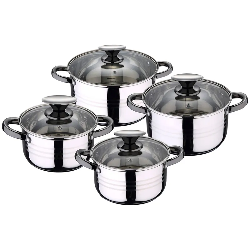 Bateria 8pc acero inoxidable apta para inducción Colección San Ignacio PremiuDINA - Cocina
