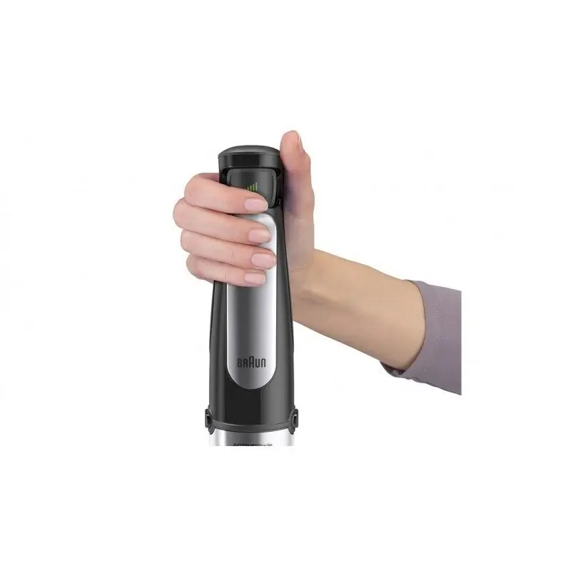 Braun Batidora de Brazo Minipimer MQ7035XBI. Tecnología Antisalpicaduras. Sistema Easy Click. 1.000 W. 600 ml. Color Blanco - Electrodomésticos