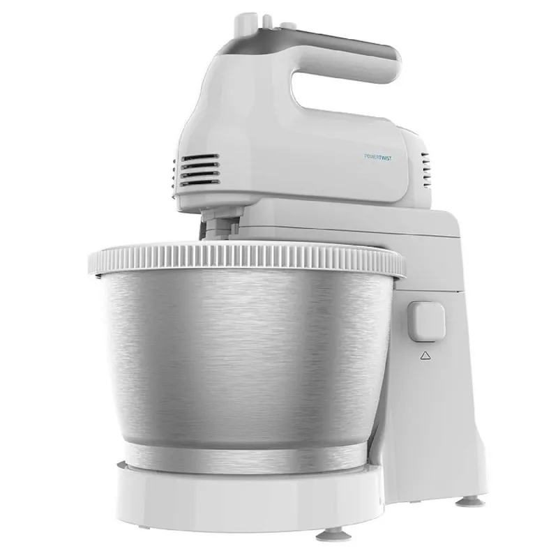 Batidora/amasadora Cecotec PowerTwist 500 Steel 500W 5 varillas 3,5L inox/blanco - Electrodomésticos