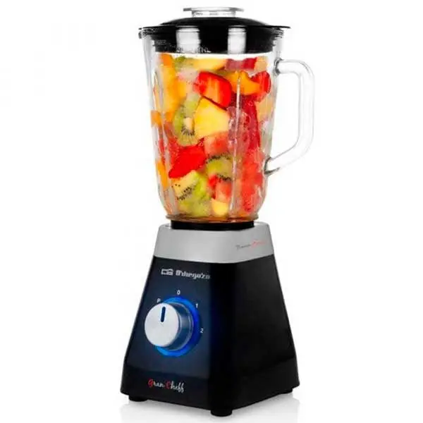Batidora de vaso Orbegozo BV 3400 500W 1L - 2 Velocidades - de acero inoxidable
