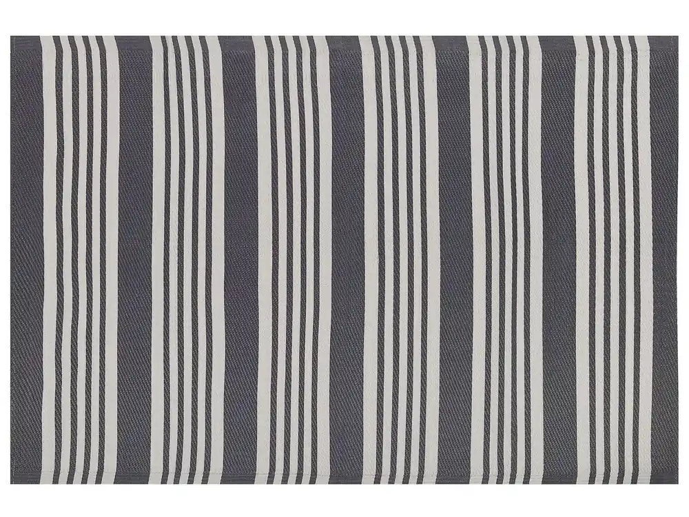 Alfombra de exterior DELHI Negro 120 x 180 cm - Textil