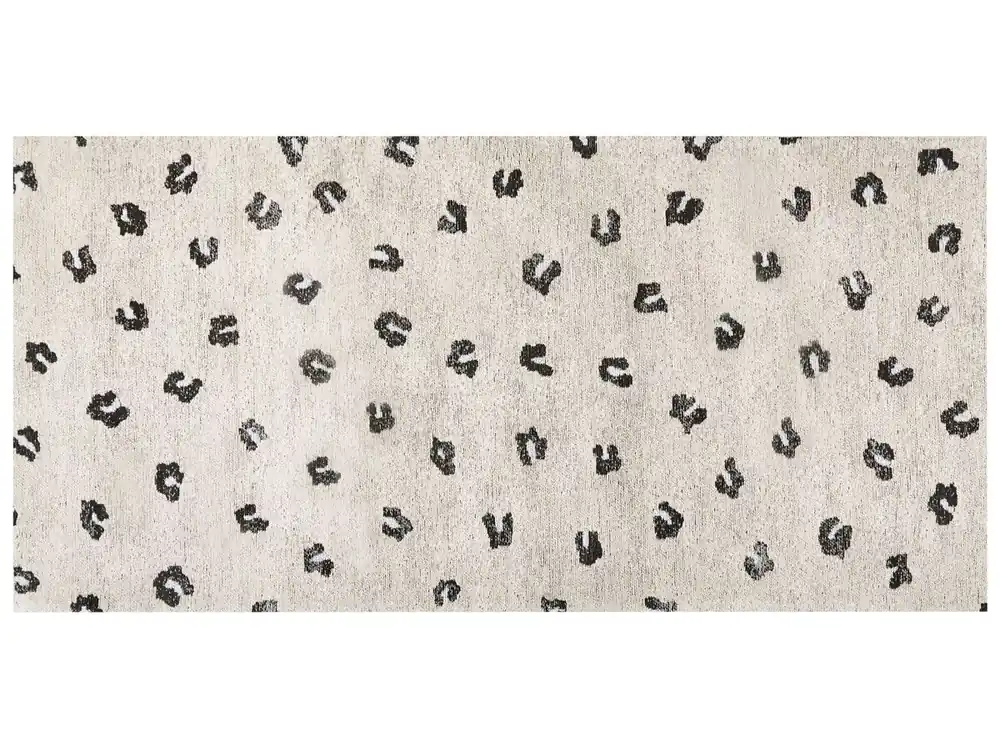 Alfombra AFIS Beige 80 x 150 cm Algodón - Textil