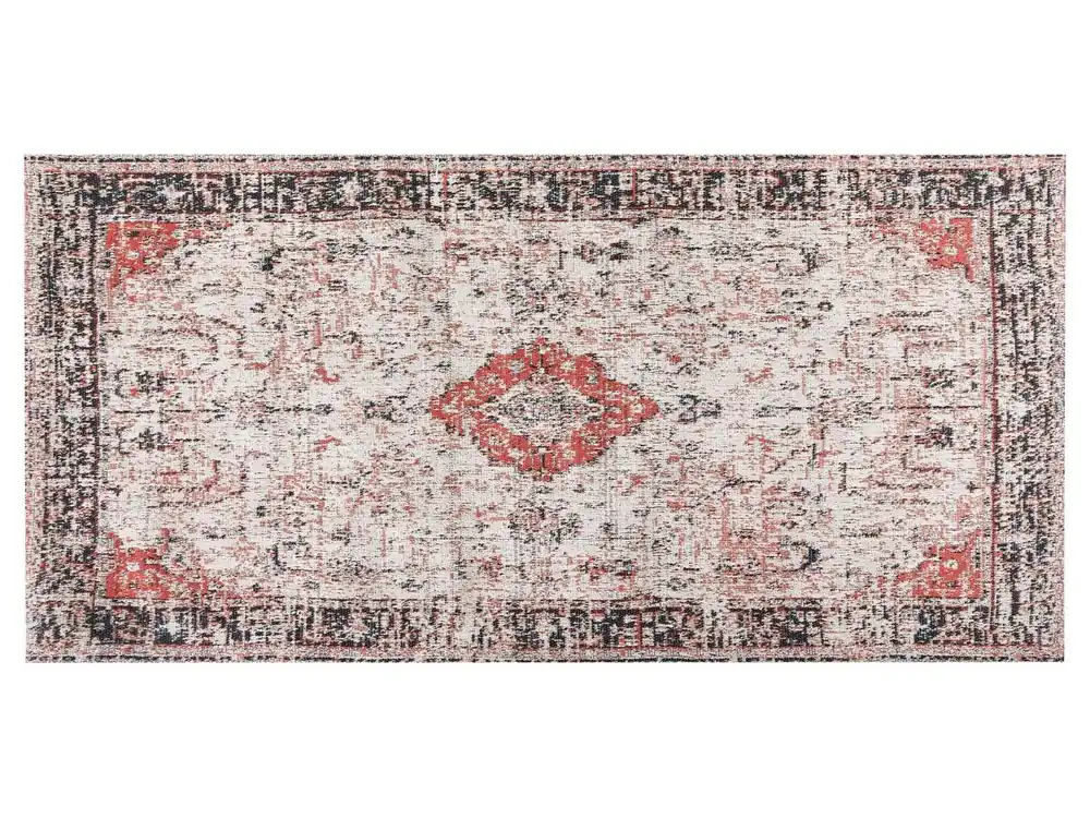 Alfombra ATTERA Beige 80 x 150 cm Algodón - Textil