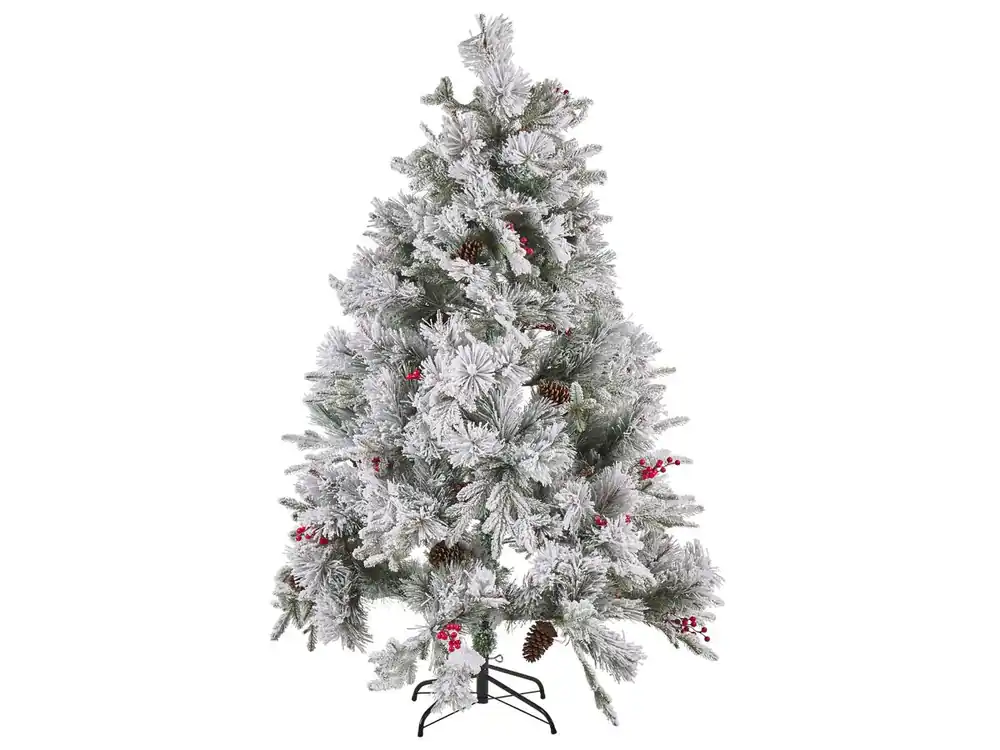 Árbol de Navidad nevado MASALA 180 cm Blanco - Decoración