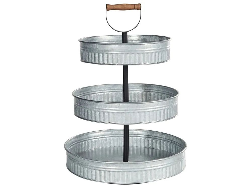Soporte para tartas de 3 pisos KOUIGN Plateado - Cocina