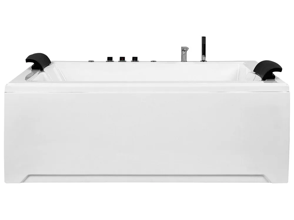 Bañera de hidromasaje LED esquinera SALAMANCA Blanco - Baño