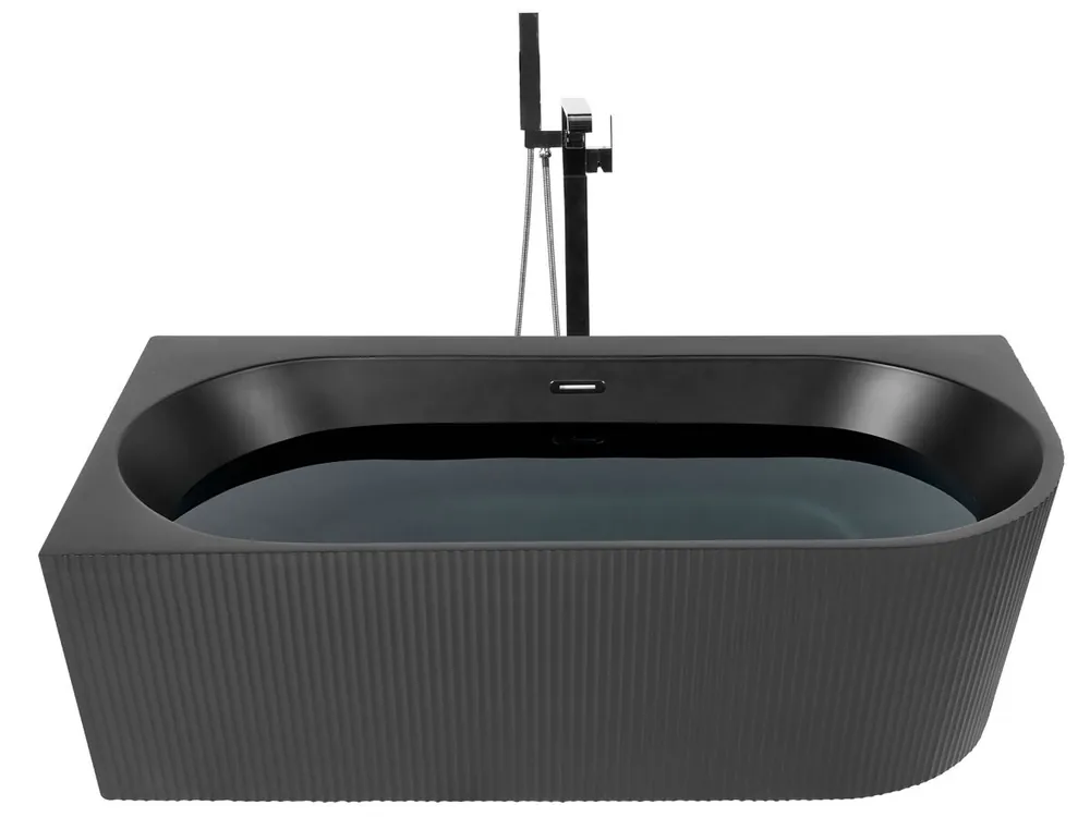 Bañera esquinera GOCTA Derecha 170 x 80 cm Negro - Baño