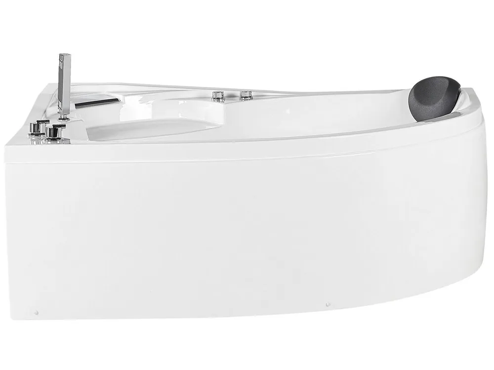 Bañera de hidromasaje LED esquinera NEIVA Izquierda 150 x 100 cm Blanco - Baño