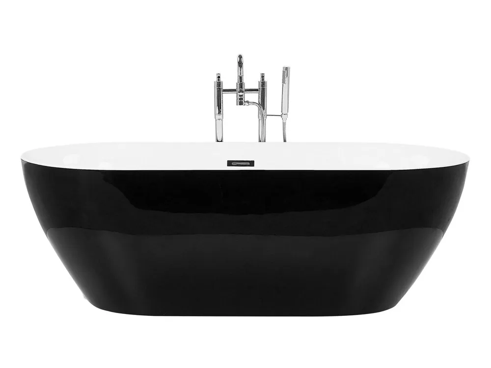 Bañera independiente CARRERA 150 x 75 cm Negro - Baño