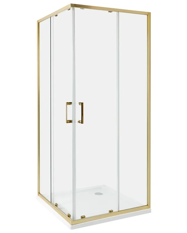 Cabina de ducha TELA 80 x 80 x 185 cm Dorado - Baño