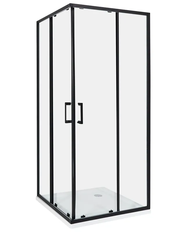 Cabina de ducha TELA 80 x 80 x 185 cm Negro - Baño