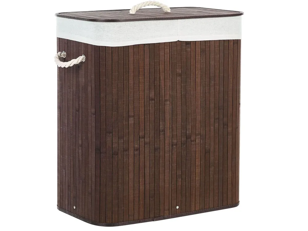 Cesta KANDY Madera de bambú Marrón oscuro - Baño